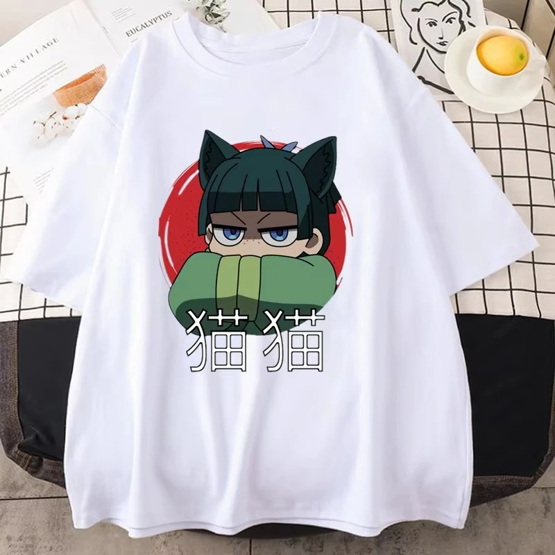 New AnimeThe Apothecary Diaries MAOMAO Print T Shirt Women Men Short Sleeve Tops Tees Summer Fashion Loose Casual T-shirt Tops