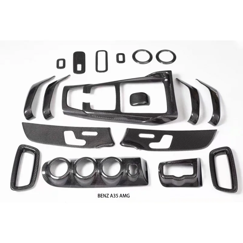 

Applicable to NewA35/A45Interior Set Carbon Fiber Dry Carbon Stickers Car Interior Modification Accessories