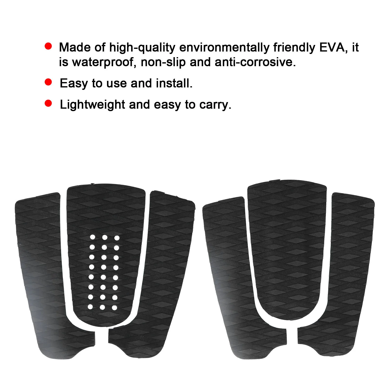 EVA Surfboard Deck Traction Pads AntiSkid Surf Deck Pad Mat for Skimboard Accessories EVA Surf Deck Pad EVA Traction Pads
