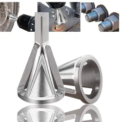 SenNan Rebarbação Externa Ferramenta de Chanfro, Triângulo Hexagonal Metal Shank, Broca, Remover Burr, Acessórios para Ferramentas Elétricas, Gr12mo