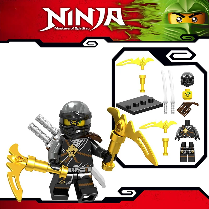 Phantom Building Block นินจาอาคารรูปไม้ปริศนาอาคารของเล่น