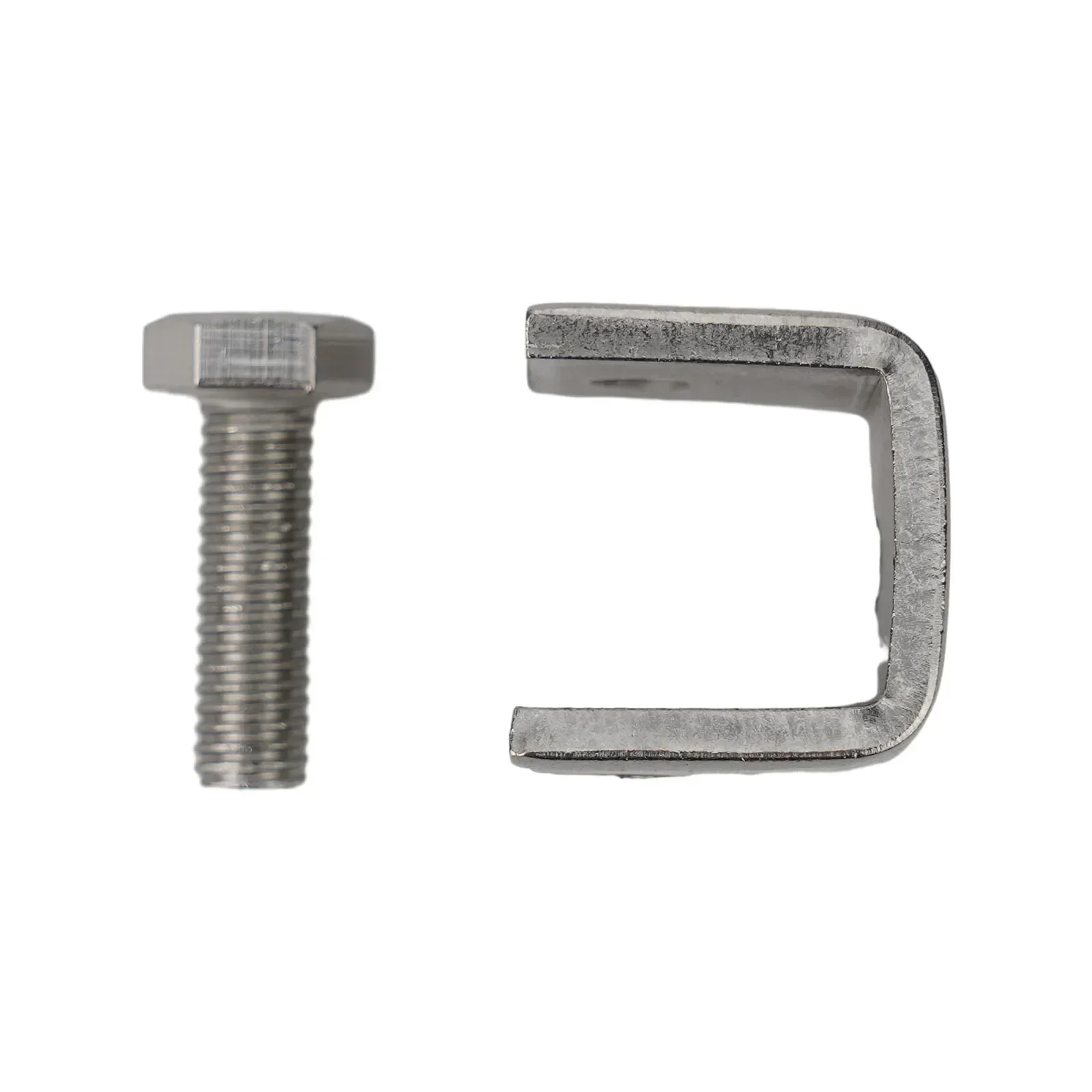 High Quality C-clamp Jaw U-shaped Clip M6 Threaded Hole For Mounting Hardware Silver Stainless Steel Table Bracket With Screw