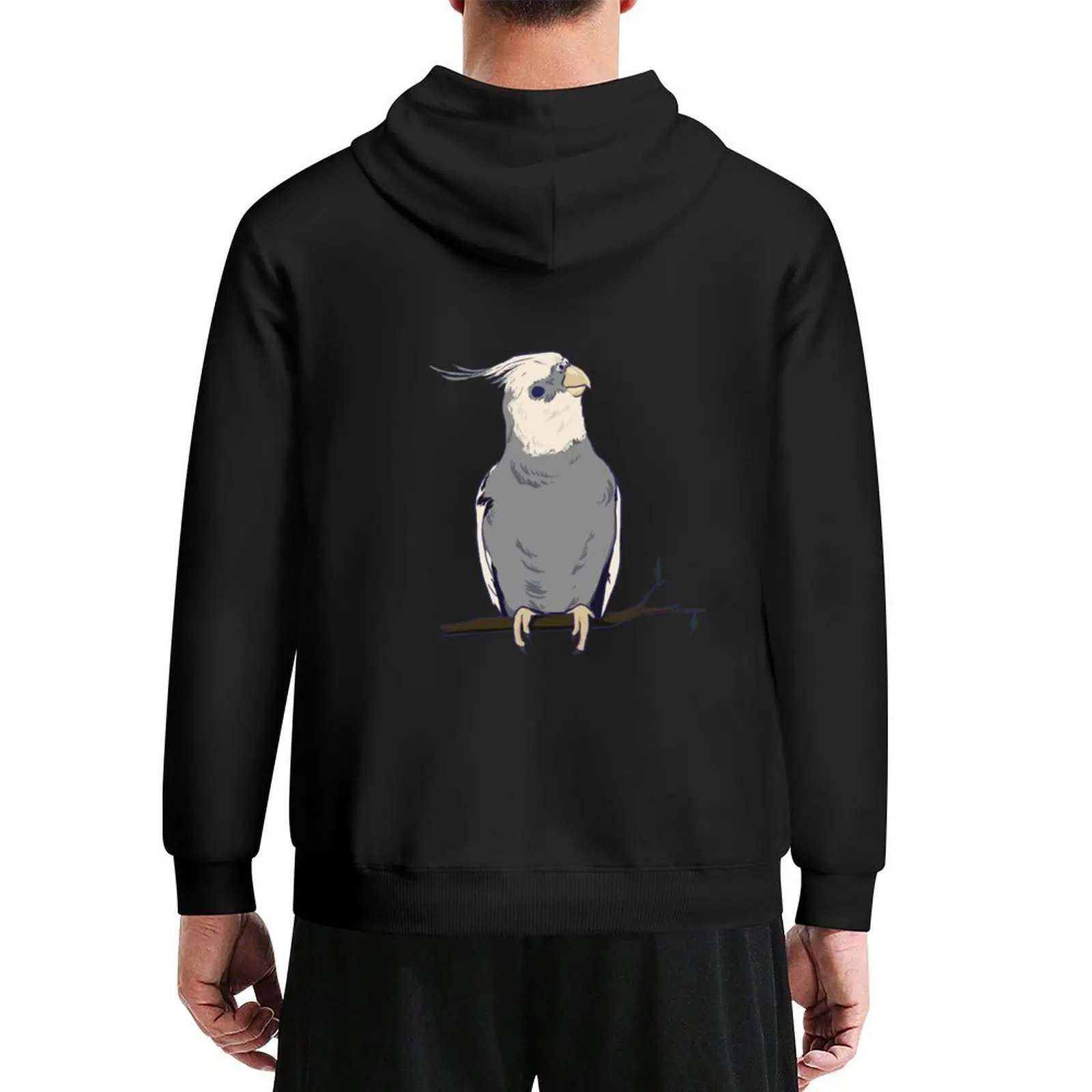 

White Faced Cockatiel Bird Hoodie men clothes men's winter sweater korean style clothes anime clothes designer hoodies