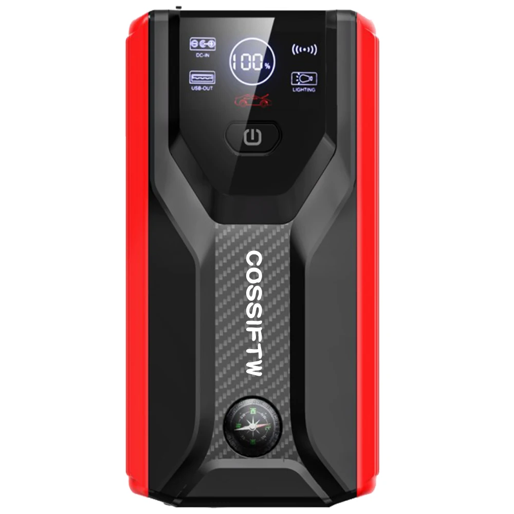 COSSIFTW Hot Car Battery Boost Start Device Portable 10000Mah 12V Multi-Function Mobile Power Car Jump Starter LED LCD Display