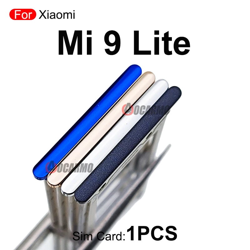 1Pcs Sim Tray Sim Card Holder Nano Slot Replacement Parts For Xiaomi 9 Lite Mi 9Lite