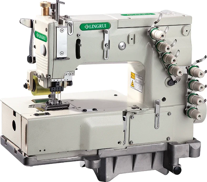 

LR 1406 P Kansai Type Automatic Industrial Sewing Machine with 4 Needle Flat-Bed Chain Stitch Multi-Needle Feature