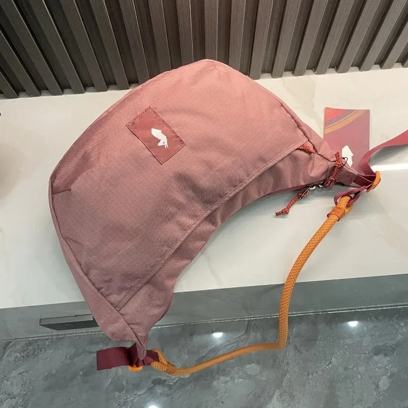 2026 women's nylon crossbody shoulder bag with contrasting color design, dumpling bag, simple and lightweight image 6