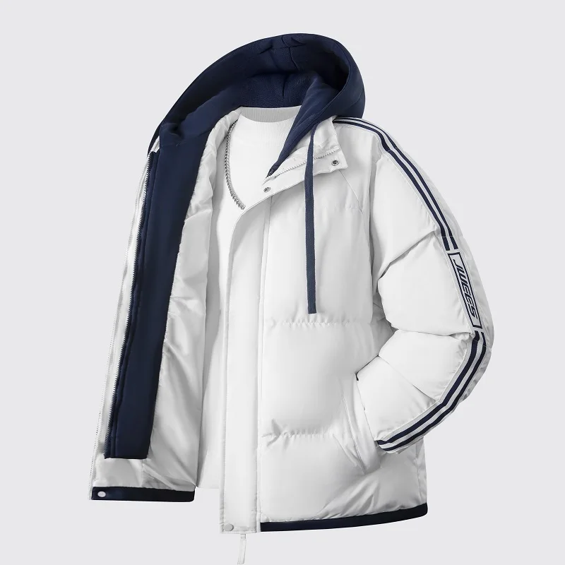 

Зимняя новинка 2026: Модная парная толстовка-худи из хлопка и полиэстера, свободный крой, городской стиль, стандартная длина