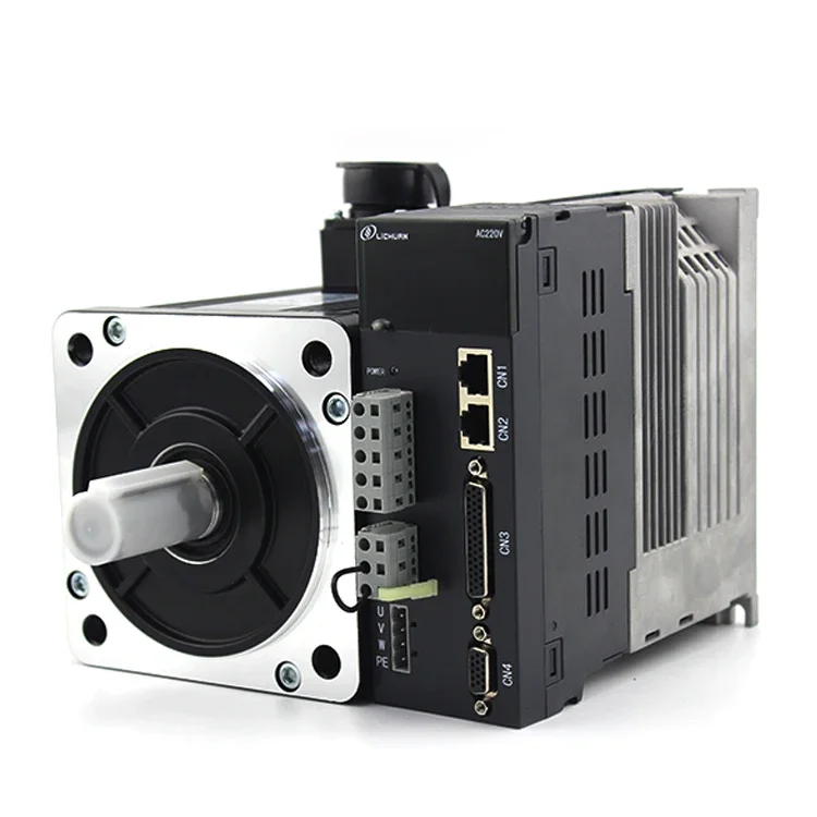 17 Bit Absoluted 2.6kw 130mm Ac 3phase 2500rpm 10N.M Nema51 Servo Engine Servo Driver Kit For Cnc Machine