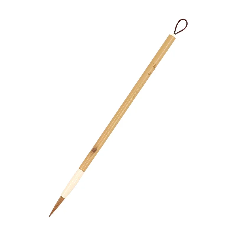 Slim Gold Style Weasel Hair Chinese Calligraphy Brush Small Regular Script Writing Brush Watercolor Painting Fine Scriptliner