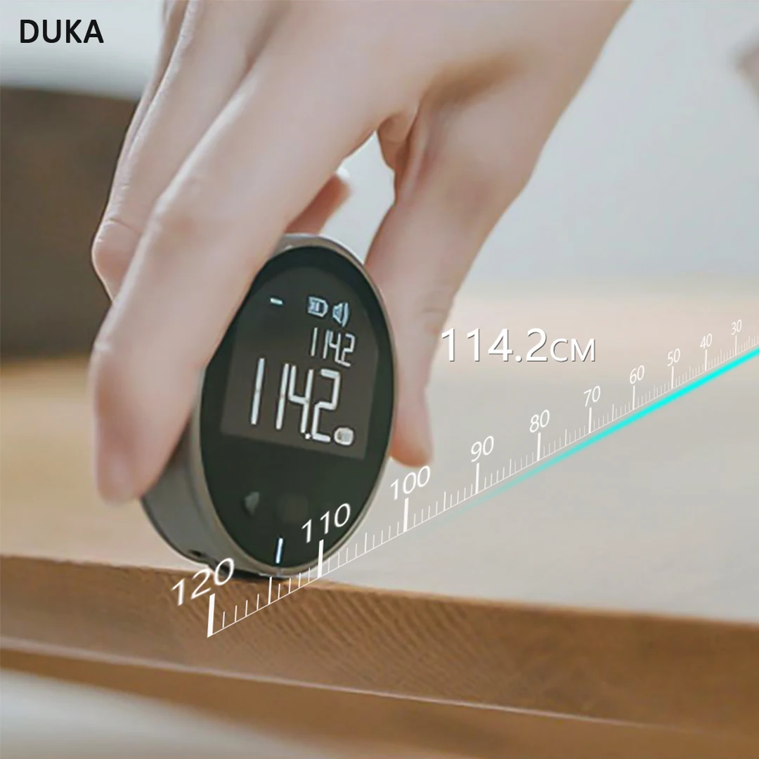 Многофункциональная электрическая линейка Youpin DUKA, 99 м, 8 функций, измерение длины и объема, измеритель расстояния от Youpin