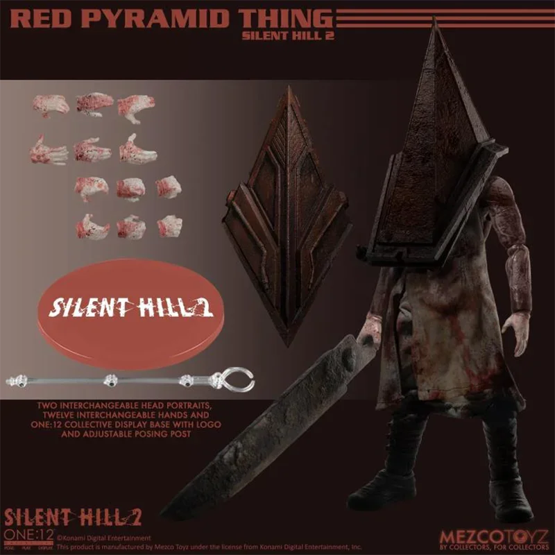 โมเดลสะสม MEZCO ONE:12 Silent Hill 2 Red Pyramid Thing ของแท้ 100% สำหรับตกแต่ง