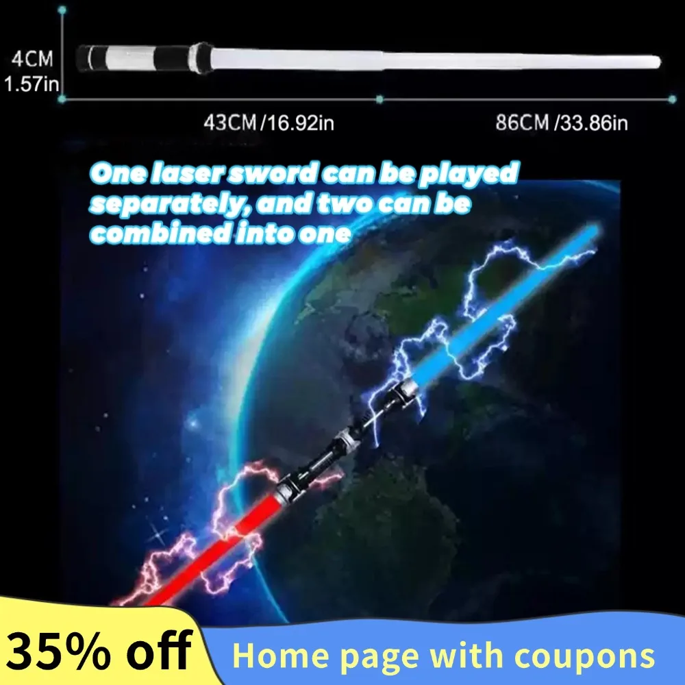 Laser Sword Toy Stretching Light Sword Glow Stick 15 Lighting Colors Shake to Change Color Party Toys Colorful Glowing Sword Toy