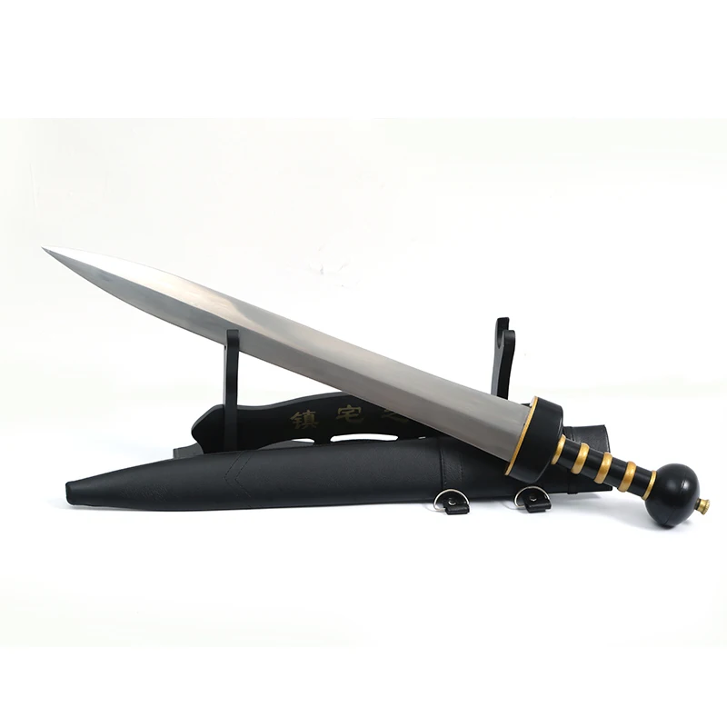 

European Sword Roman Gladius Swords Maximus Gladiator Blade 1060 High Carbon Style Wooden Scabbard With PU