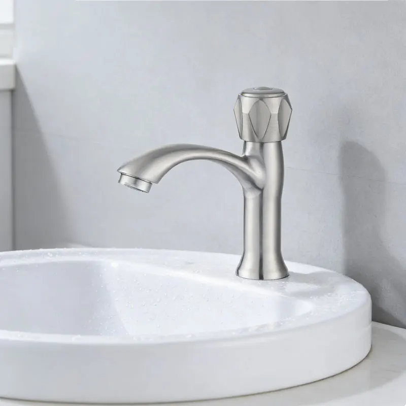 

1pcs Household Portable Single-cold Washbasin Faucet for Face and Hand Washing Bathroom Countertop Washbasin Faucet Sink Faucet