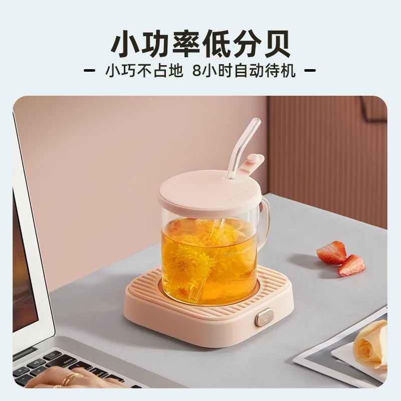 220V Electric Cup Warmer with Automatic Heating Feature, Efficiently Keeps Milk/H2O Hot, Ideal for Home and Office Use