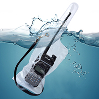 Waterproof Radio Case - Plastic Carry Case for Swimming Surfing, Kayaking - Waterproof Cover for Portable Walkie Talkies