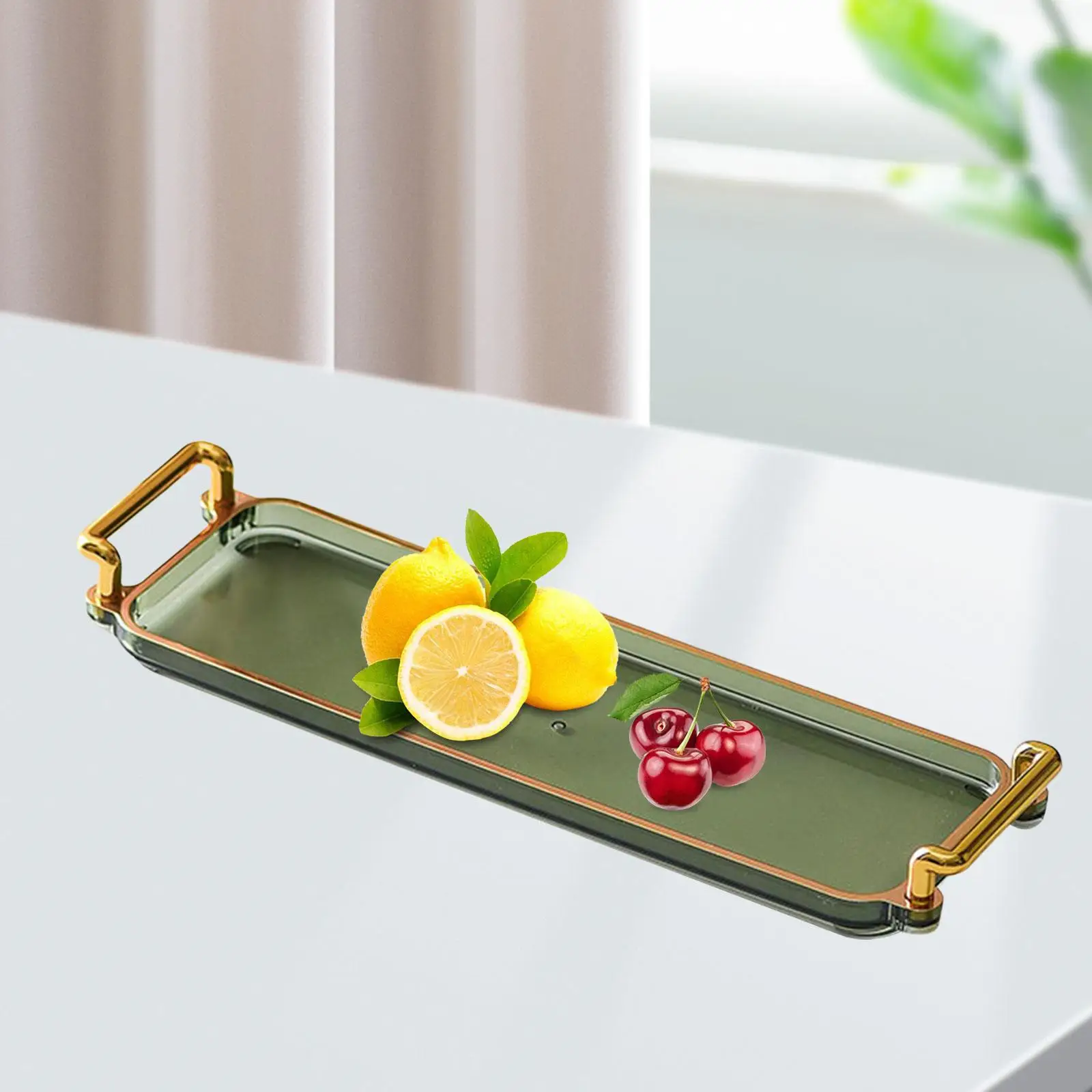 Multifunction Nordic Serving Tray Fruits Snack Serving Plate Rectangle for Home Organizer Storage Decorative Tray