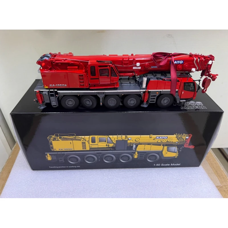 Die-cast 1/50 KATO KA-1300R Limited Edition Crane Alloy Engineering Car Model Gift Collection Souvenir Static Display