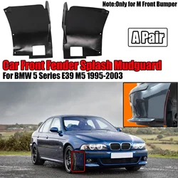 A Pair Car Fender Mudguard Trim For BMW 5 Series E39 M5 1995-2003 M Front Bumper Splash Panel Liner Wheel Cover Left Right ABS