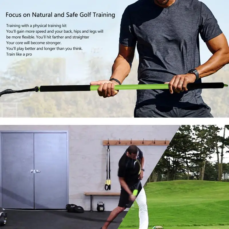 Golf Swing Elastic Rope Golf Swing Trainer Golf Physical Training Trainer Golf Speed Training Tool Golf Swing Correcto Supplies