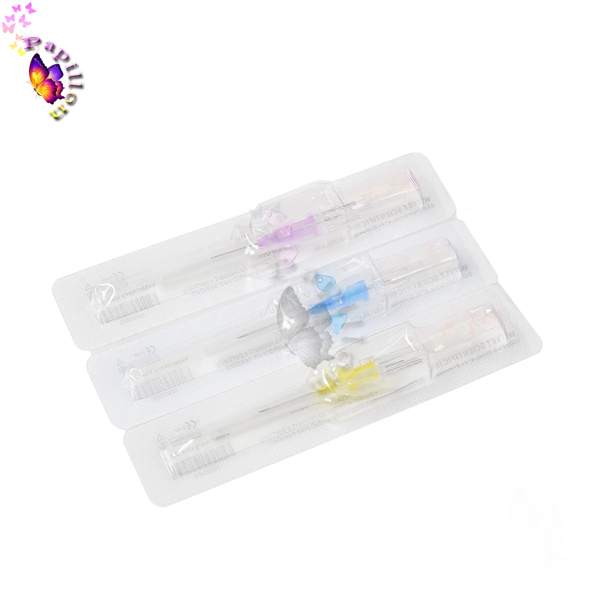 Disposable Butterfly Type IV Cannula Intravenous Injection Catheter with Wings 22G 24G 26G Veterinary Instruments