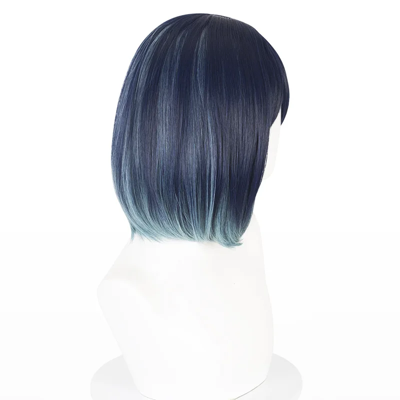 

Anime Kurokawa Akane cosplay wig gradient short hair Heat resistant Synthetic Fiber Wig With Rose Net Anime Party Cosplay Wig