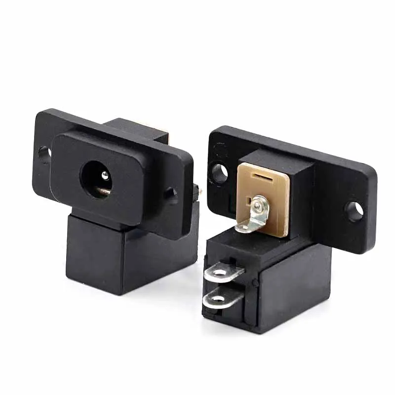 Children's electric vehicle charger socket DB-8 socket hole Round hole round head charger charging port seat 2.1 pins
