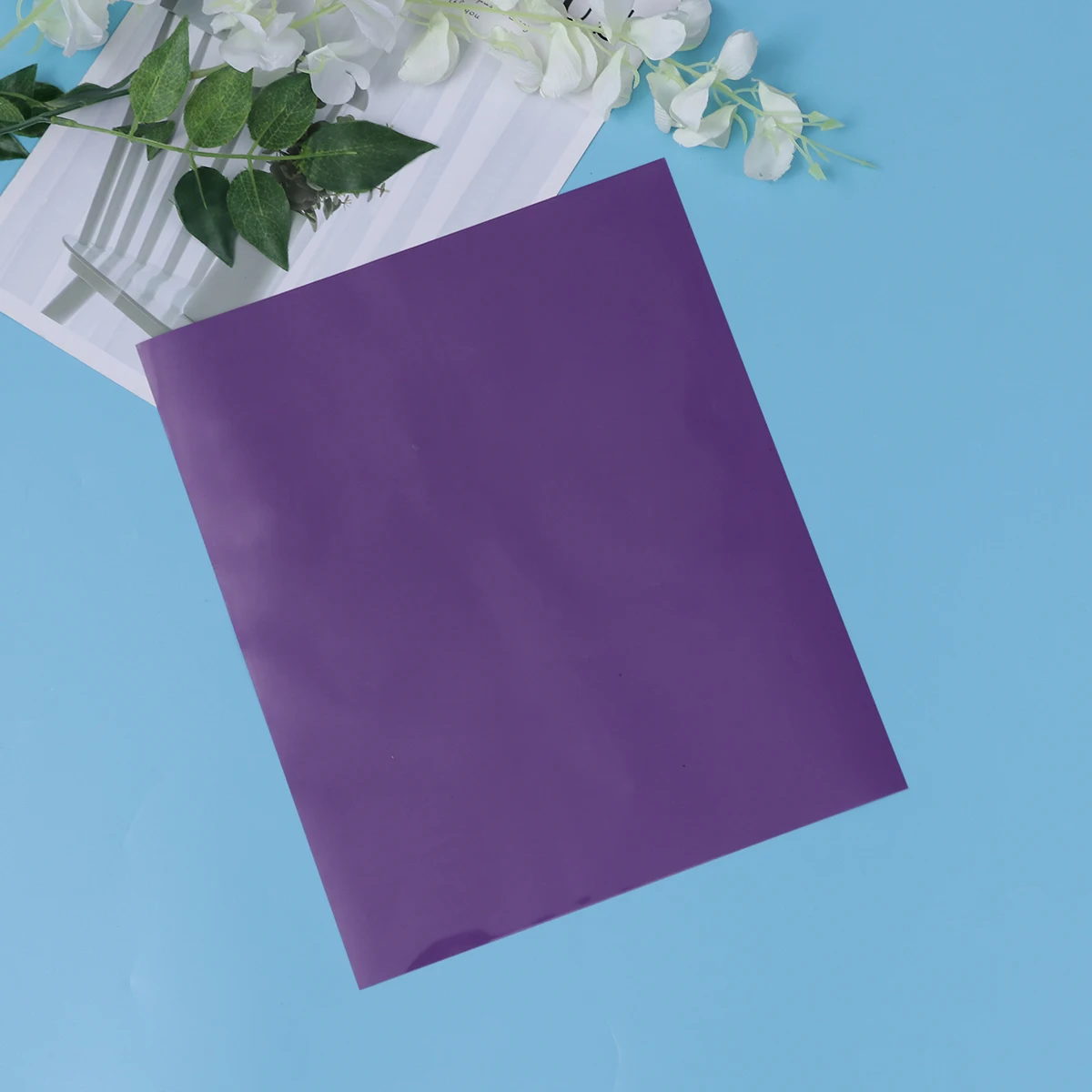 Fabric Transfer Paper Lettering Film Heat Shirt Vinyl for Clothes Purple Permanent