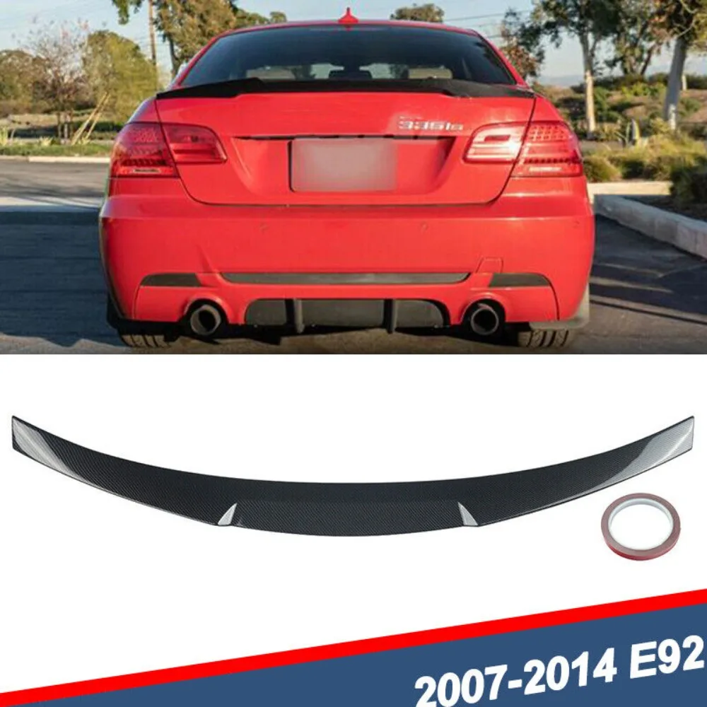 

High Kick Trunk Spoiler Wing Carbon Look For 2007-13 BMW E92 Coupe 328i 335i M3 United States