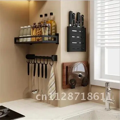 

Storage Bowl Plate Knife Black Dish Drain Rack Corner Shelf Kitchen Organizer