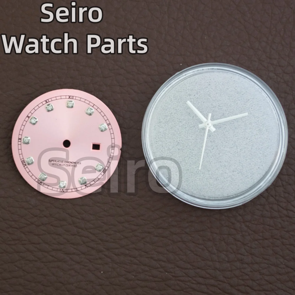 

NH05 25mm Women Watch Dial Hands Pointers White Green Ice Blue Pink Gold Rose Gold Dial Needles Fit NH05 Movement Lady Watch