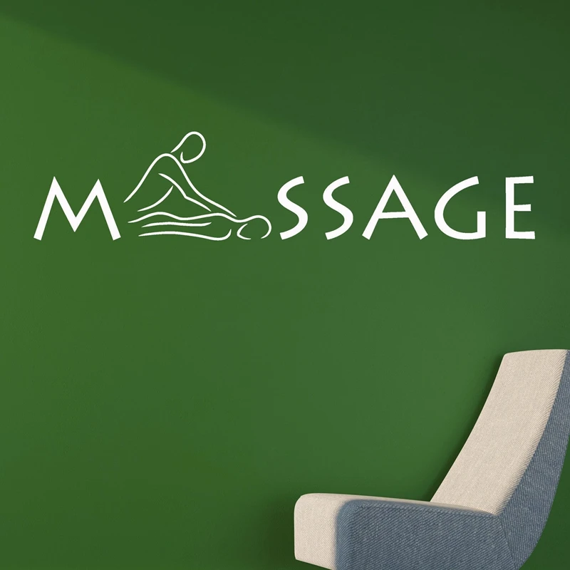 

Массажная Настенная Наклейка для спа-салона, стикеры, постеры, виниловые наклейки на стену, Декор, Фреска для спа, массажное стекло, наклейка на окно