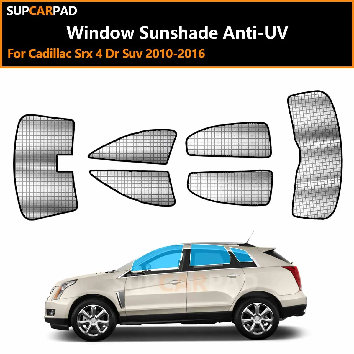 

For Cadillac Srx 4 Dr Suv 2010-2016 Custom Car Window Sunshade Anti-UV Car Sun Window Visors Sunshade Covers Accessories
