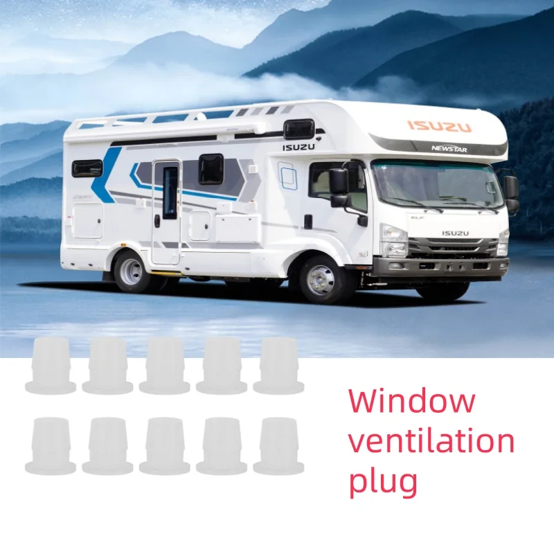 10Pcs RVs Caravan Motorhome Window Ventilation Bung Plug Seal Rubber Polyplastic Improved Design Automobiles And Spare Parts