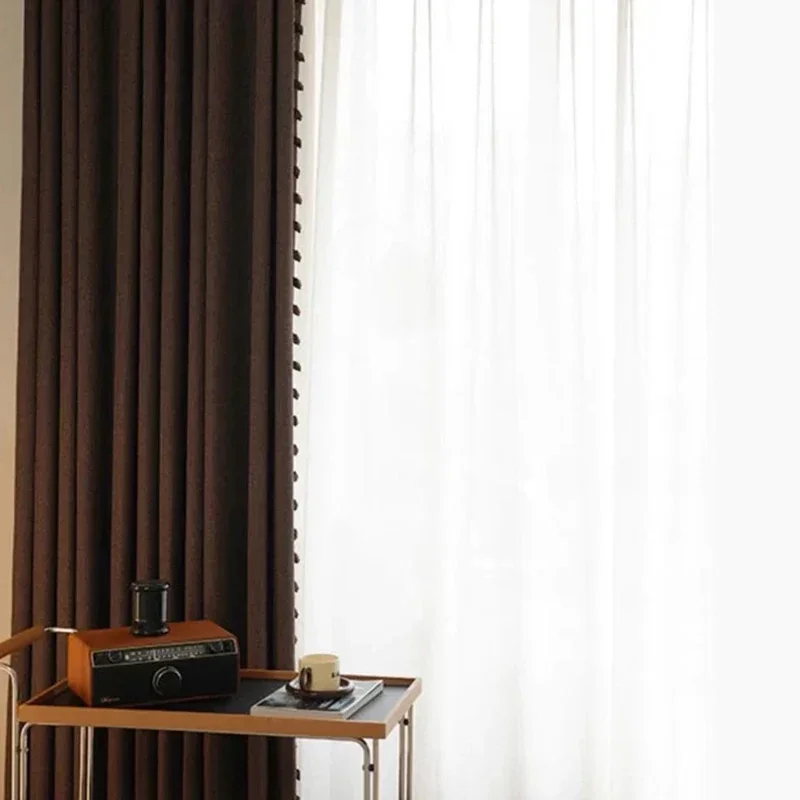 Retro Blackout Curtains for Living Room Luxurious Lounge Drapes Window Treatments Thermal Insulated Thick Full Shading Panels