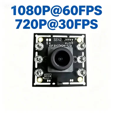 2MP 1080P 60FPS 720P 30FPS HD Night Vision IR Infrared 850nm 940nm USB Camera Module mini black and white Windows, Linux Webcam