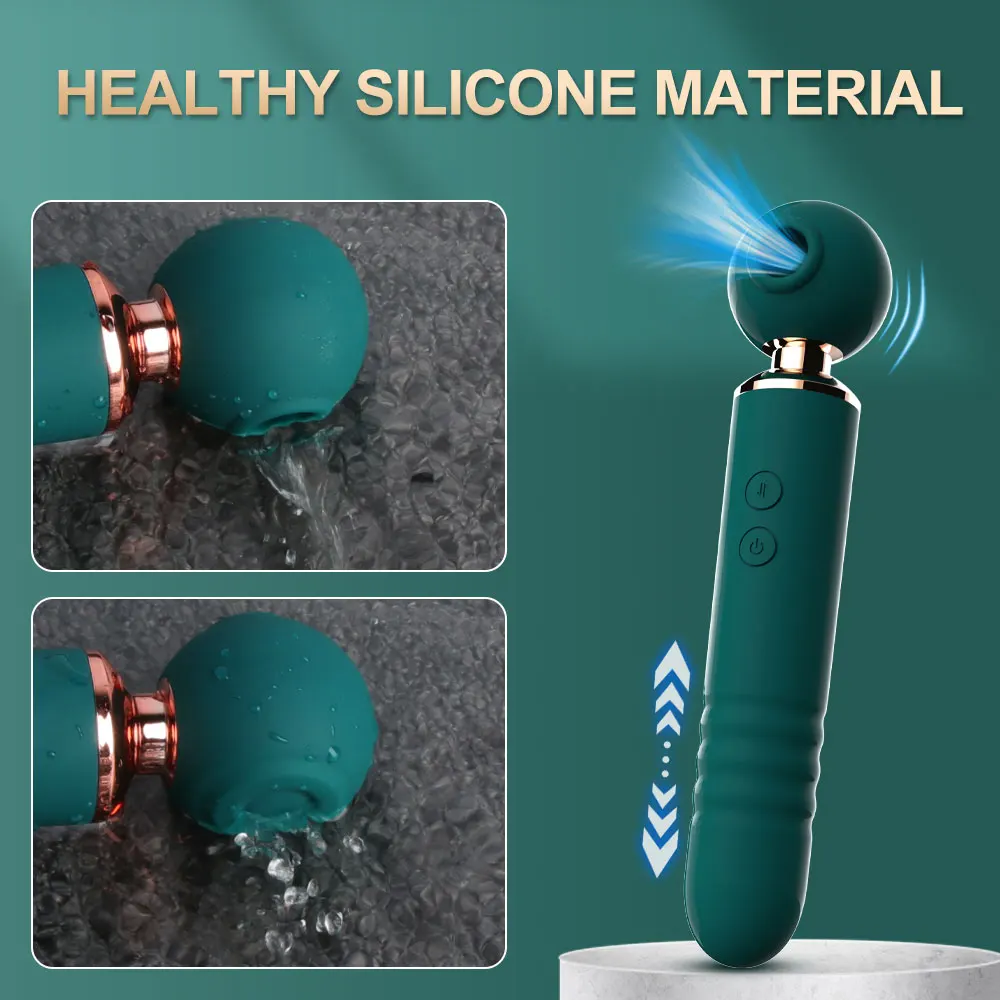 Clit Sucking Telescopic Wand Vibrator For Women Body Massager G Spot Clitoris Stimulator Nipple Masturbation Products Sex Toys view 5