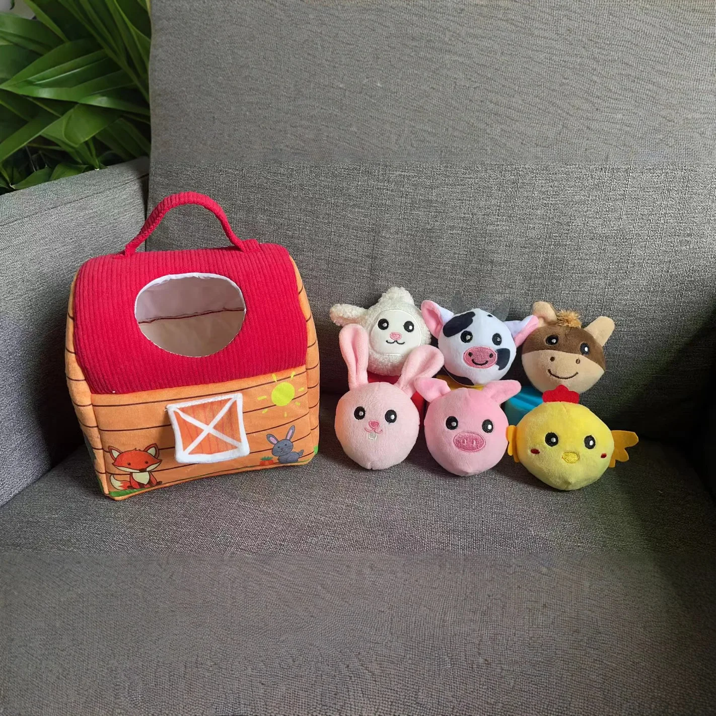 

1setNew Plush Toy Dolls Mini Blind Box Farmhouse Box Small House Figurine Hand-Brain Exercise Happy Herding Mini Plush Livestock