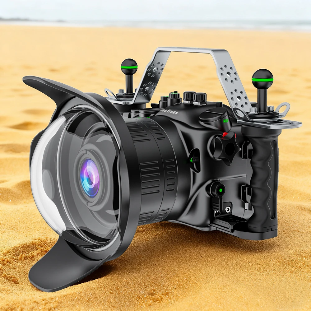 Seafrogs Professional 100M Waterproof  Aluminum Alloy Camera Case Deep Dive  Cover For Nikon ZR Underwater Photography Equipmer