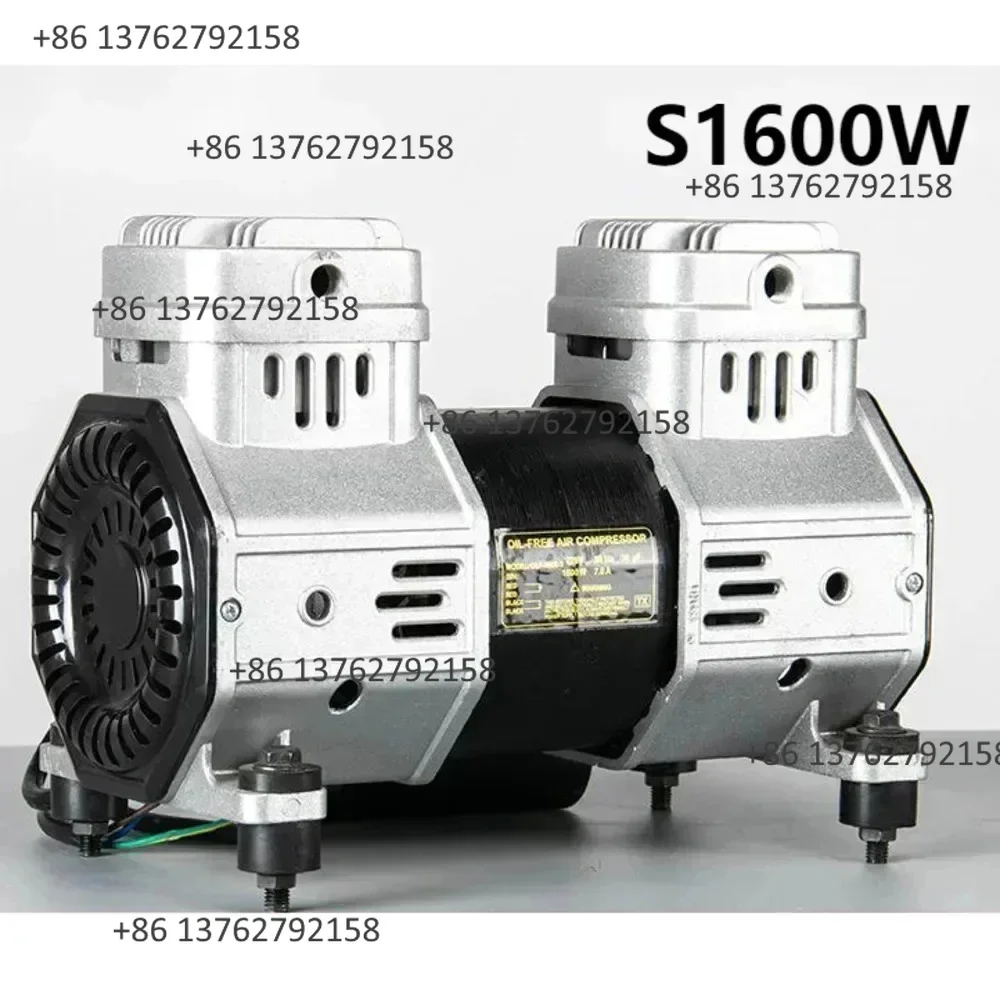 1600W 220V Oil-free Silent Air Compressor Pump Head 140L/min 0.7MPa Copper Wire Motor Air Pump Replacement Part