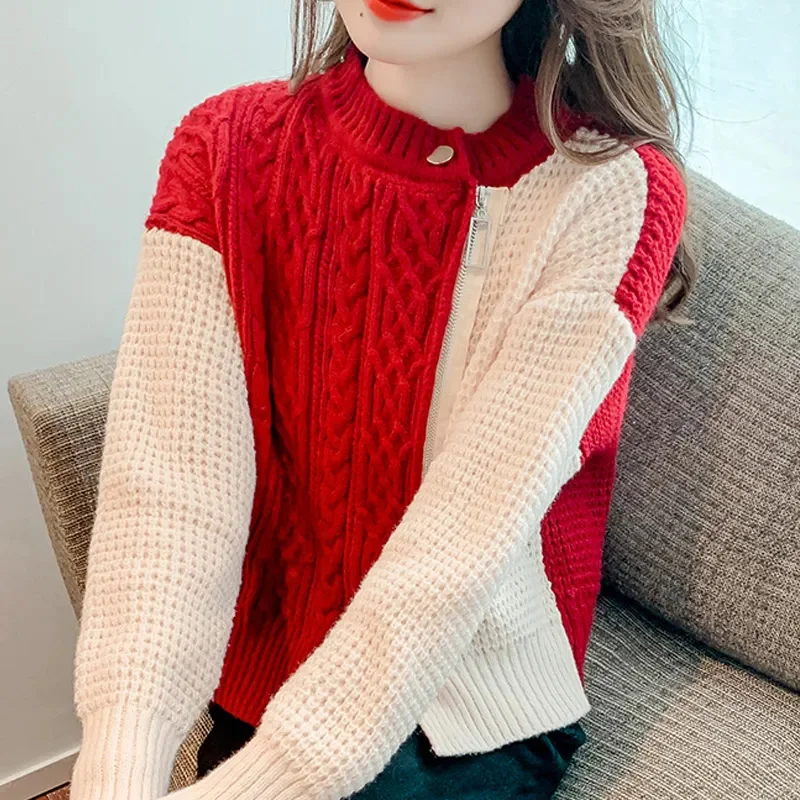 Women's Knitted Sweater Autumn And Winter New Female Warm Knitt Cardigan Loose Ladies Pullover Women Top