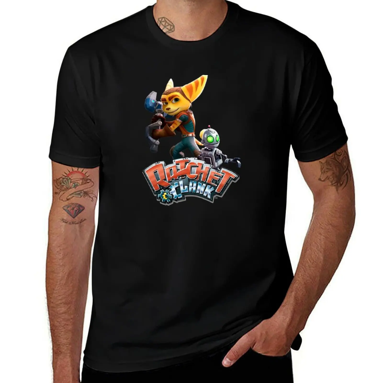 Ratchet and clank T-Shirt hippie clothes quick drying tees essential t shirt mens tall t shirts