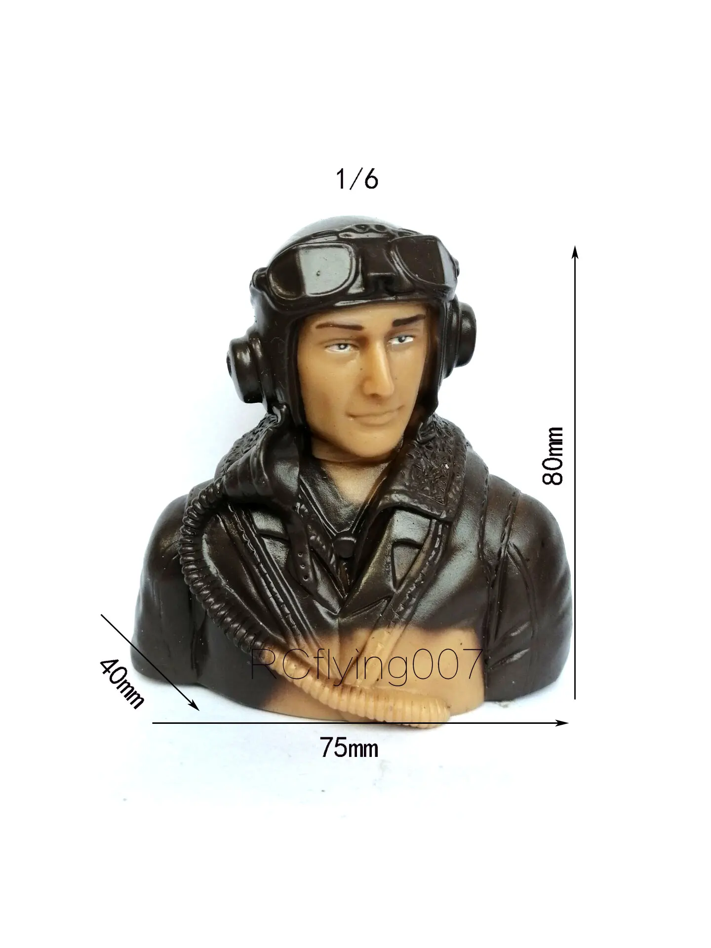 Model aircraft pilot  1/6 1/5WWII British pilots  Simple color 1/6 1/5 Scale RC Airplane Pilot Figure Model