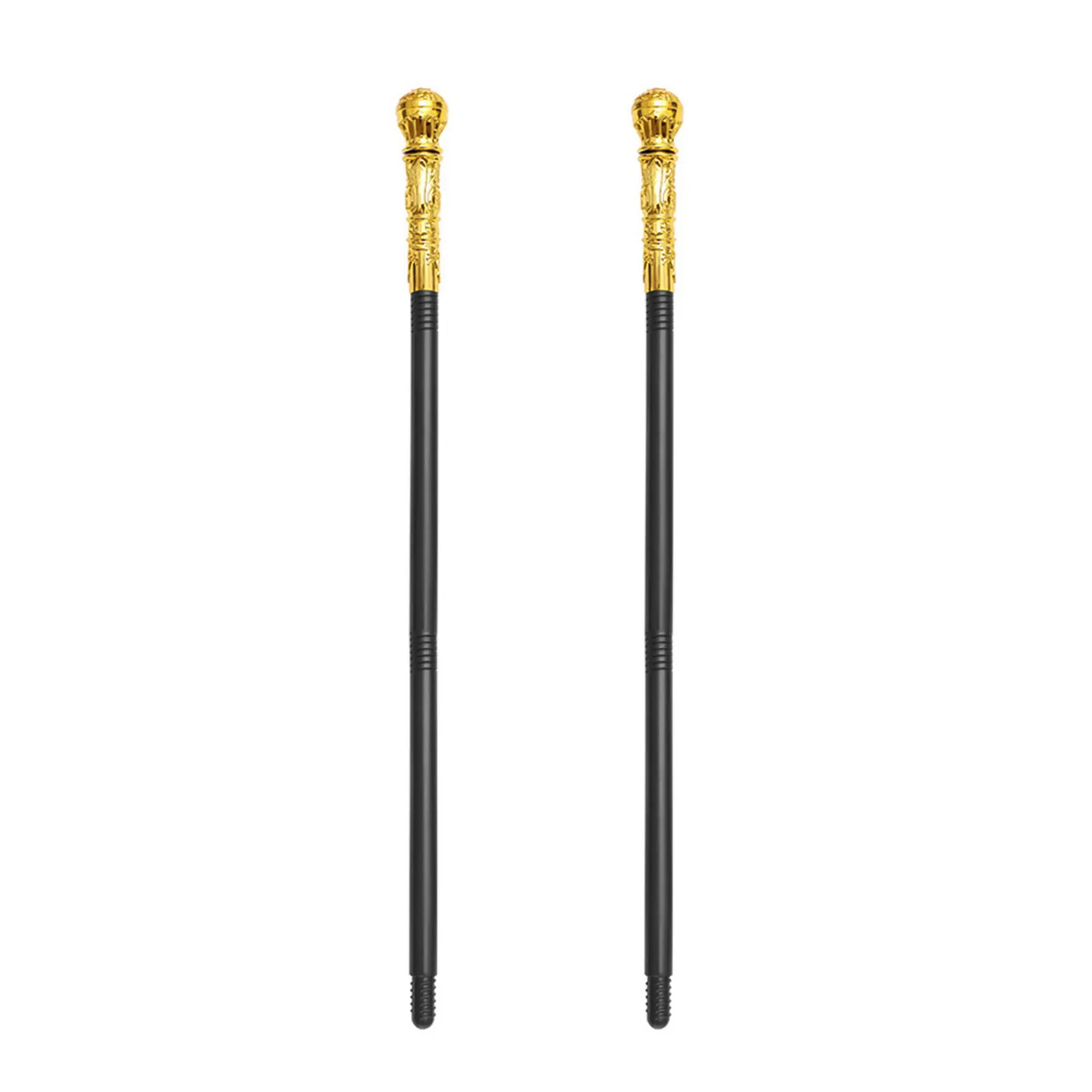 

2Pcs King Cosplay Scepter Plastic Stage Scepter Lightweight Detachable Walking Stick for Halloween Costume Egyptian Cosplay