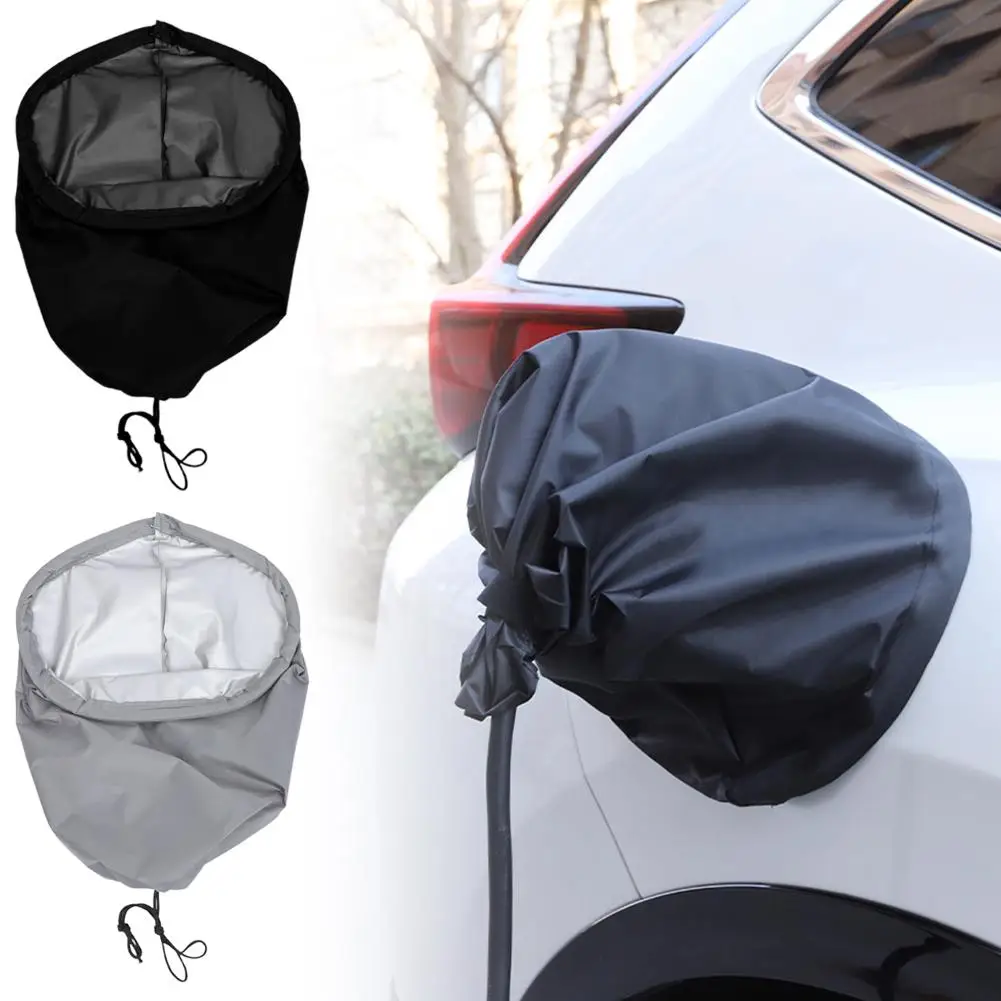 Universal EV Charger Cover Waterproof Fabric with Aluminum Coating All Weather Protection Magnetic Fit Foldable Design