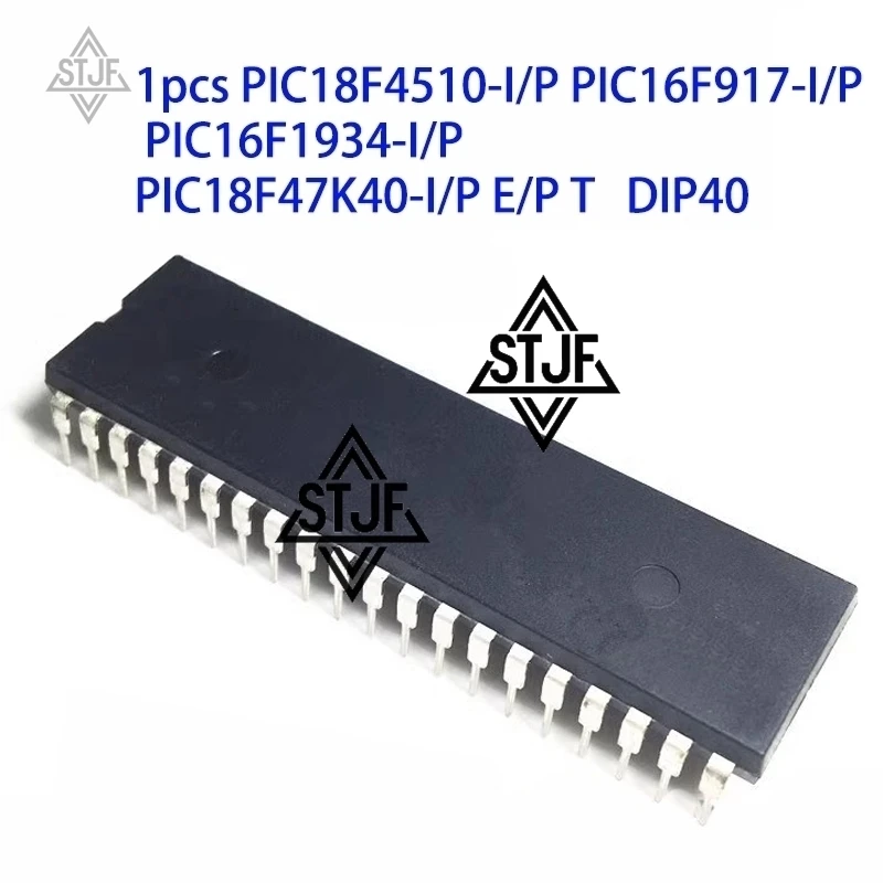 1 قطعة PIC18F47K40-I/P PIC18F4510-I/P PIC16F917 PIC16F1934-I/P E/P T DIP40