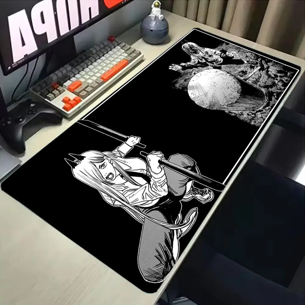 Chainsaw Man Mouse Pad Laptop Office Gaming Pad on The Table Gamer Accessories Anime Table Mat Mouse Carpet Rug Keyboard Rug