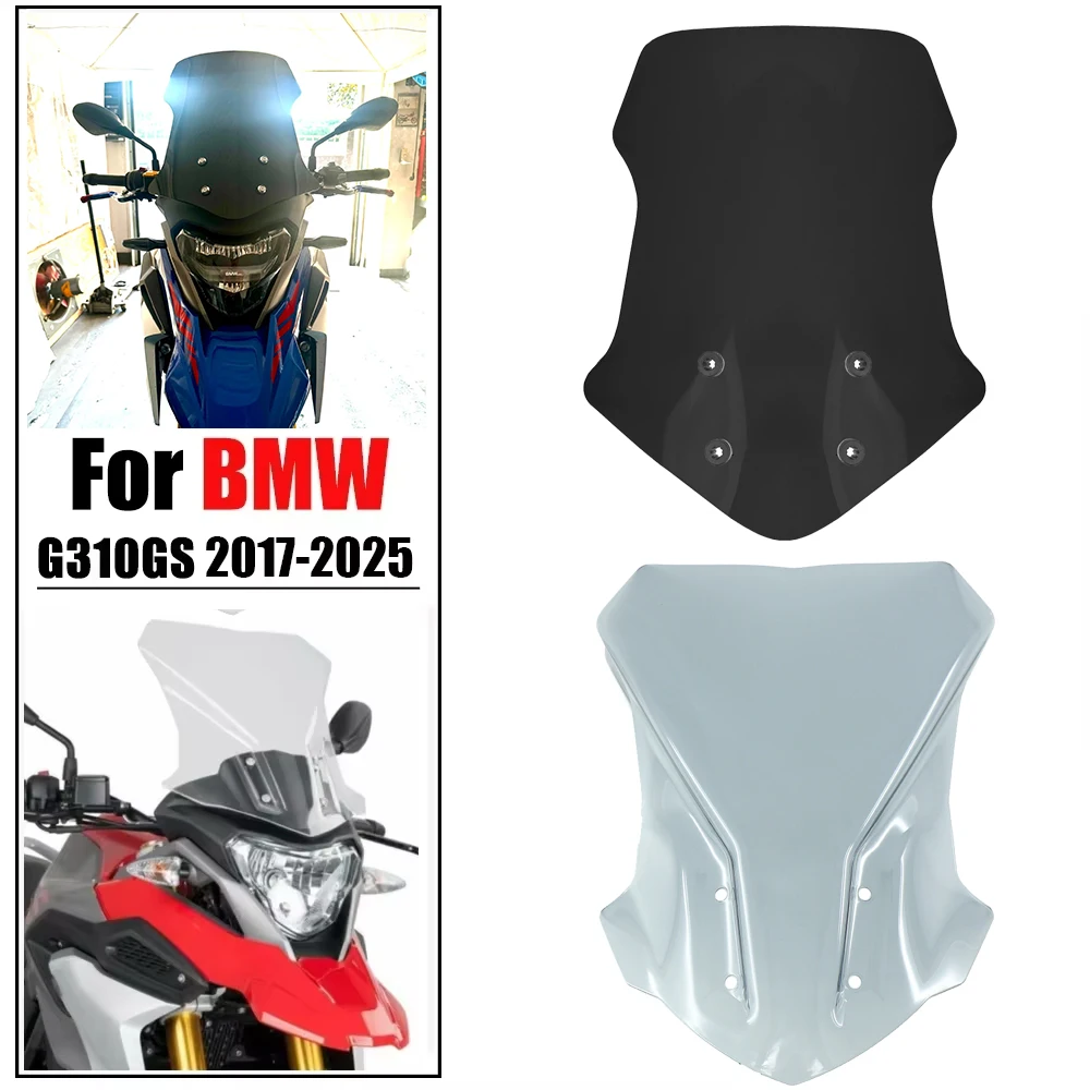 Accessori moto Per BMW G310GS 2017-2023 Parabrezza Parabrezza Viser Visiera G 310 GS G 310GS G310 Doppia Bolla schermo ABS