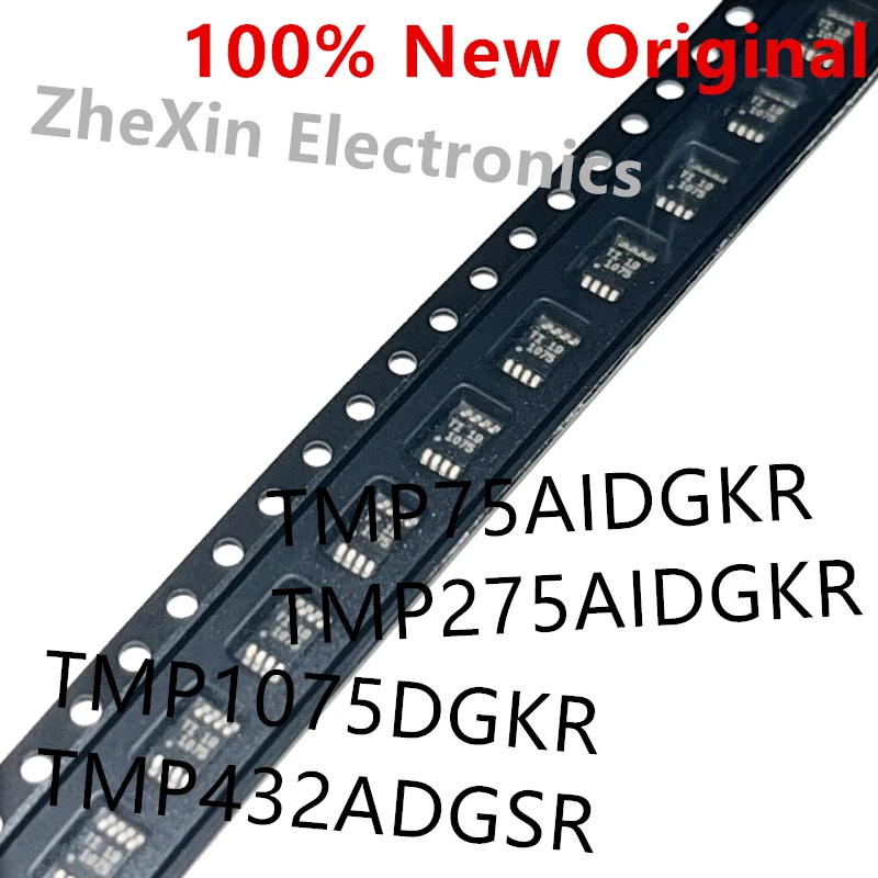 10PCS/Lot  TMP1075DGKR  1075 、TMP275AIDGKR  T275 、TMP75AIDGKR  T127 、TMP432ADGSR  DSCI   New I2C Temperature Sensor Chip